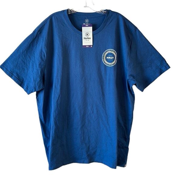 NEW Hurley Mens Blue Tee - Picture 1 of 6